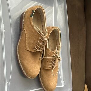Bass Men's Tan Suede Oxfords
